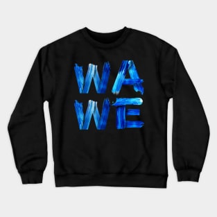 Wave Nautical Water Letters Surfers Gift for Divers Sea Lovers Ocean Lovers Crewneck Sweatshirt